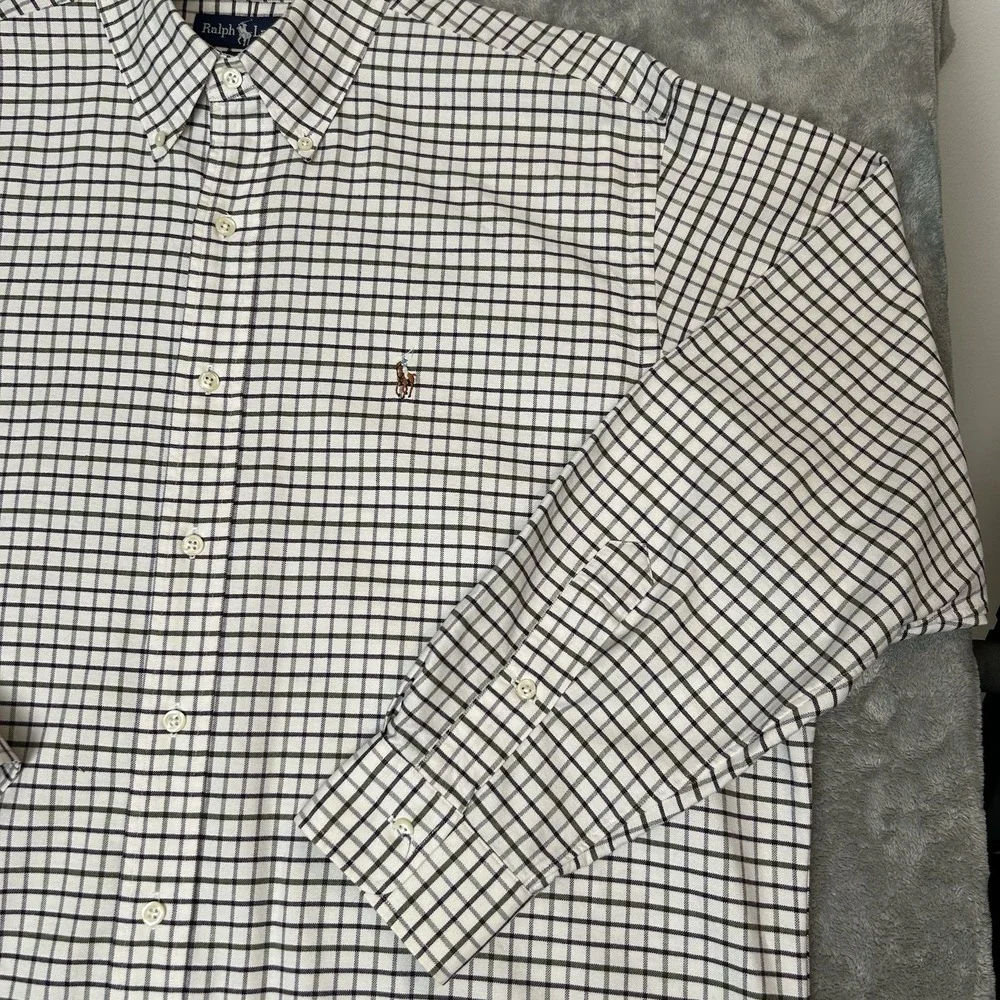Polo Ralph Lauren‎ Yarmouth Long Sleeve Button Shirt Plaid Sz 16-33 Large *NICE*
